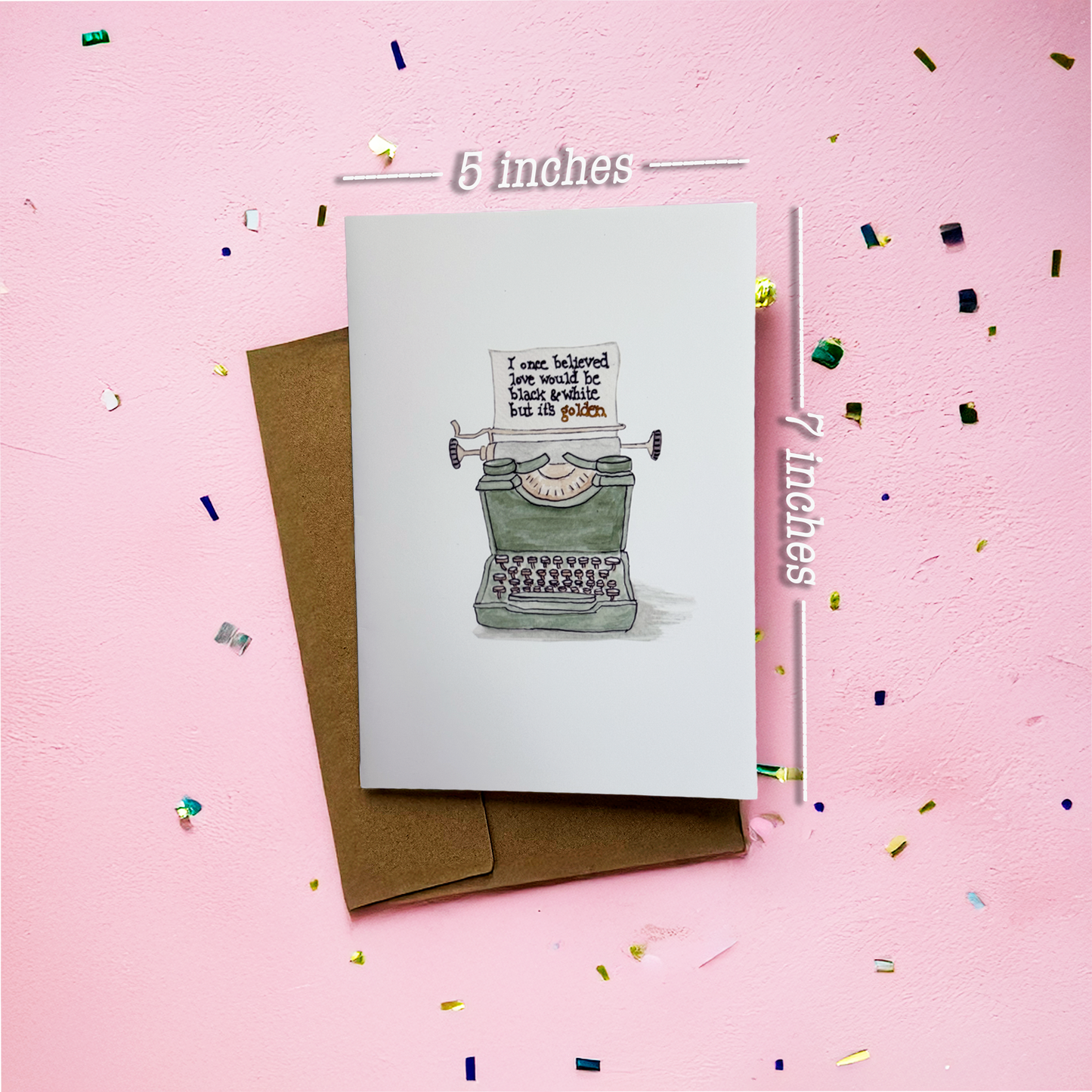 Love is Golden Greeting Card