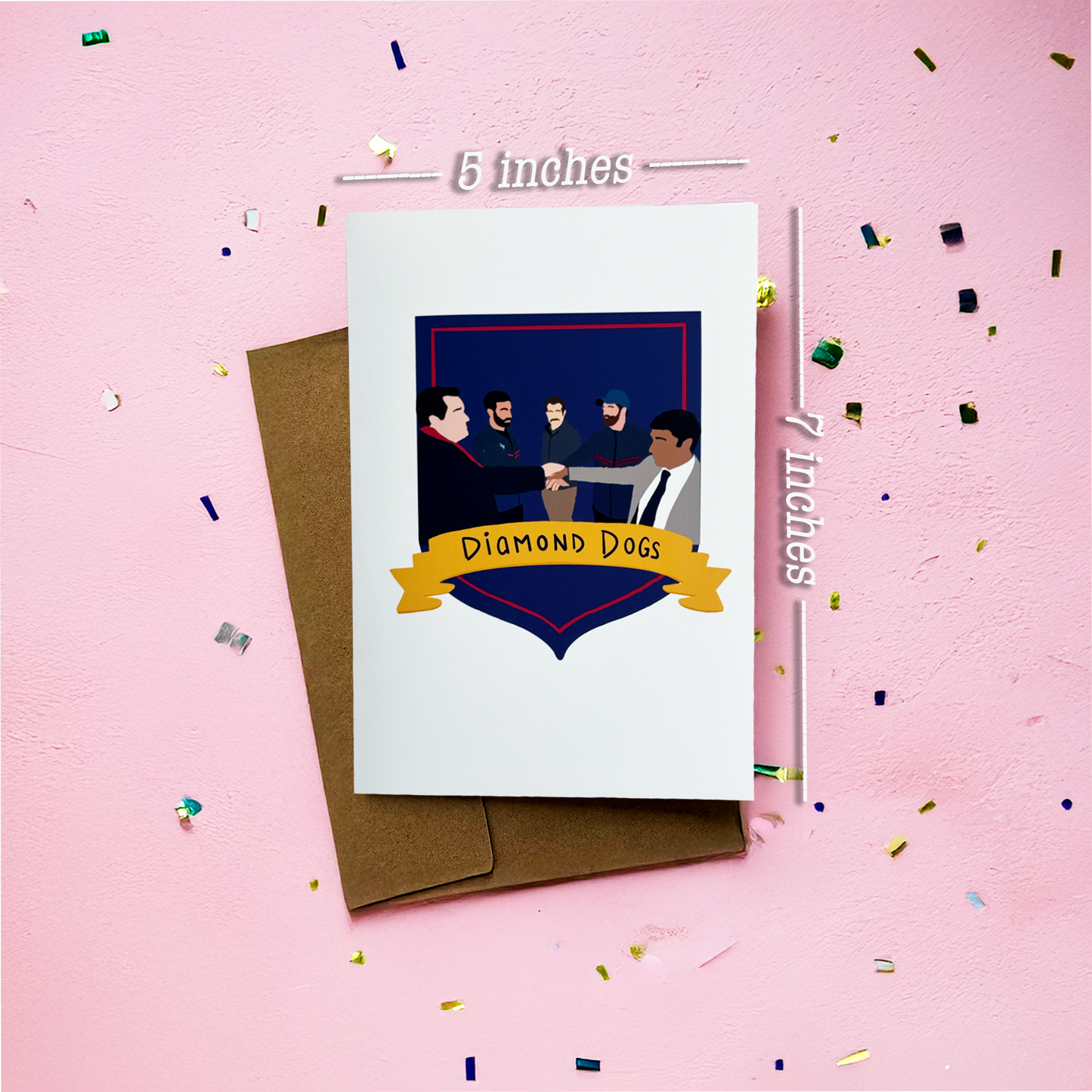 Diamond Dogs Greeting Card