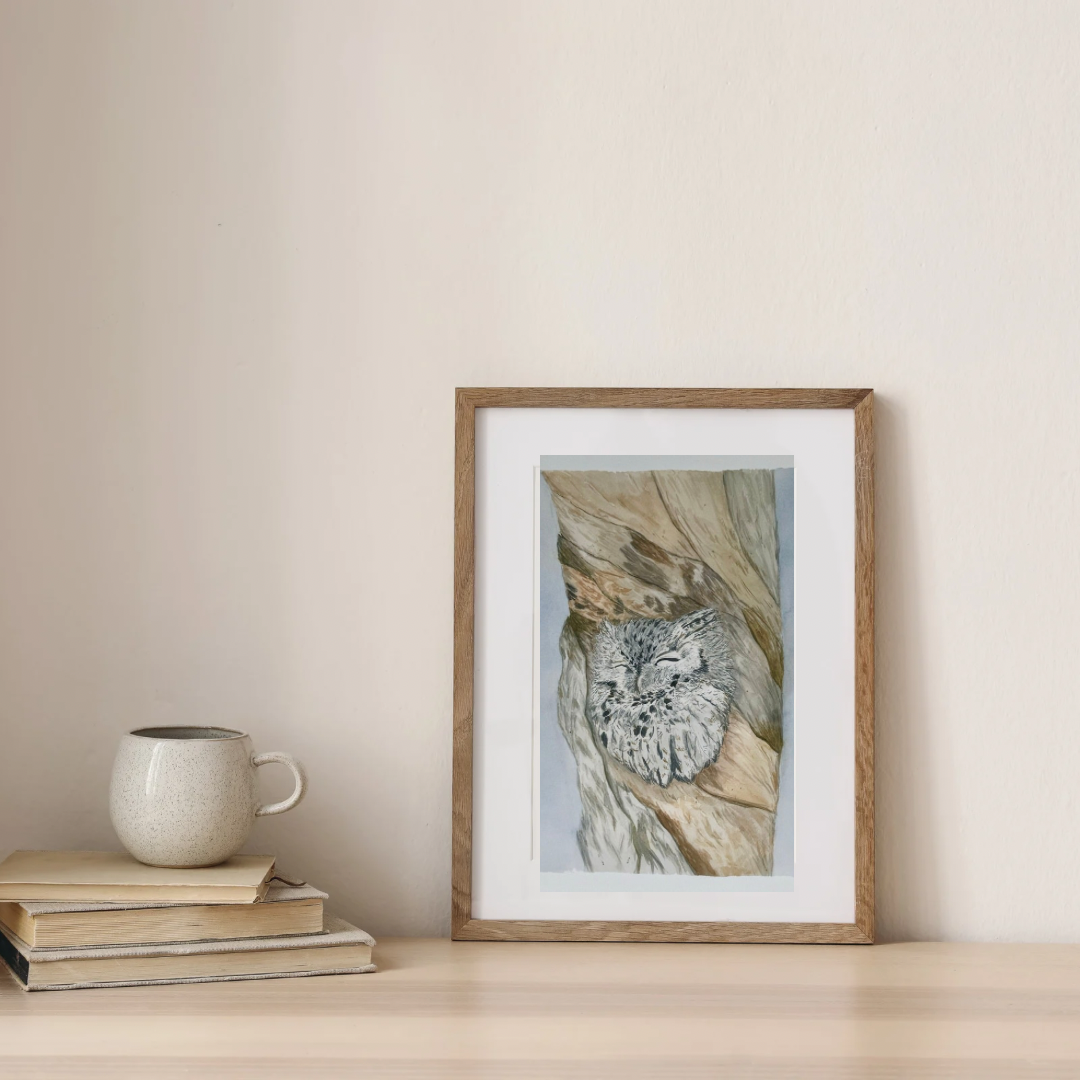 Eugene the Snug Screecher Art Print