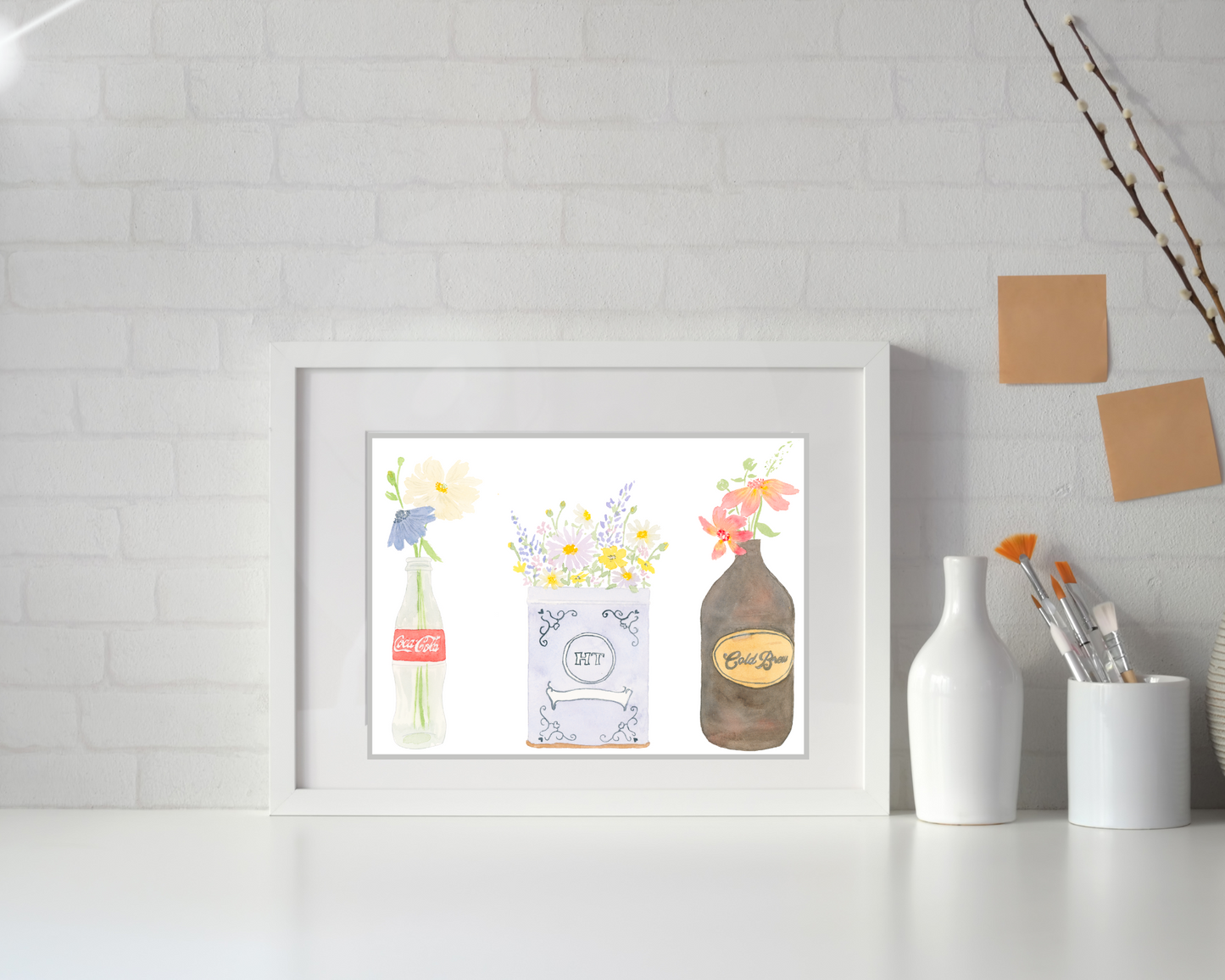 Flower Bunches Art Print