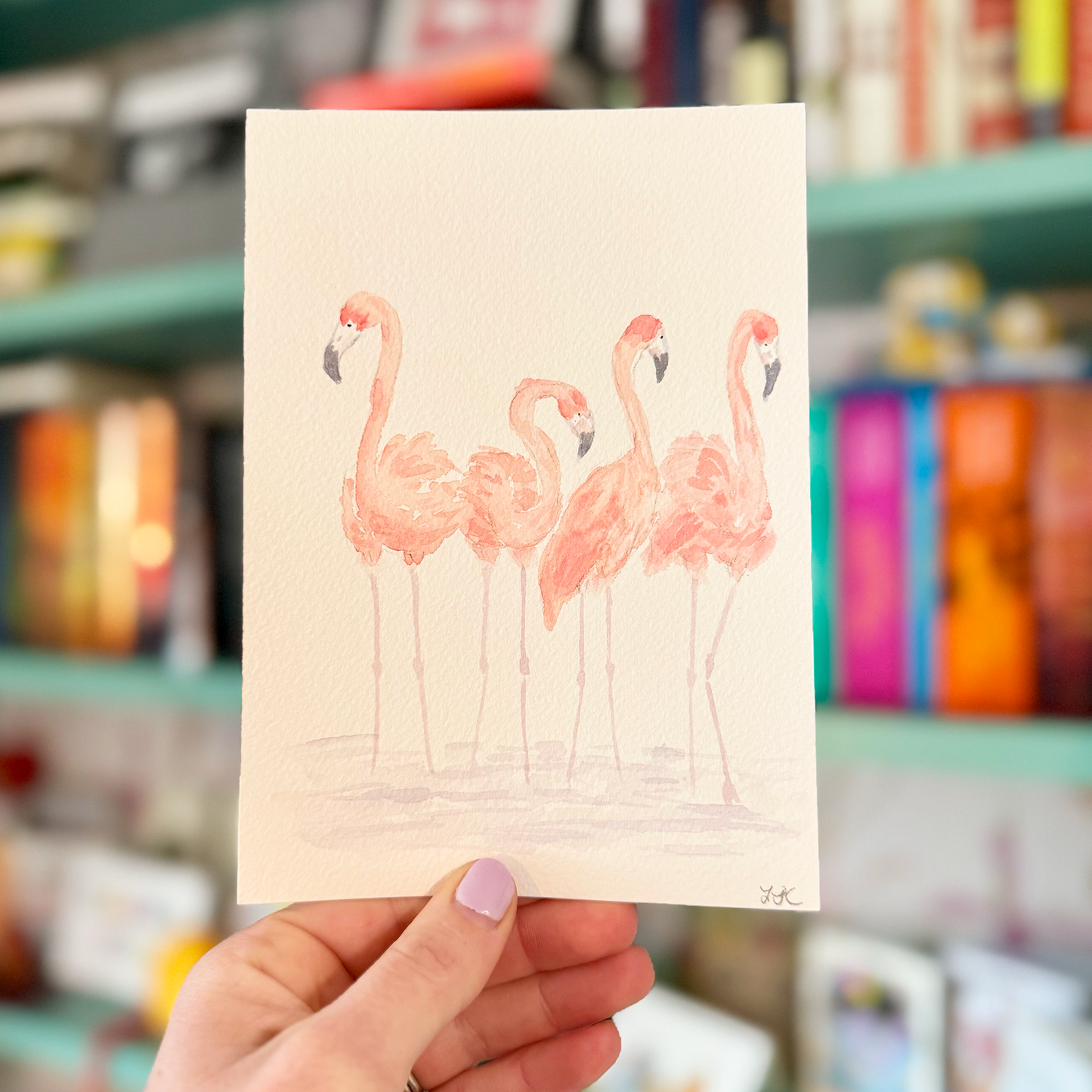 Flowy Flamingos