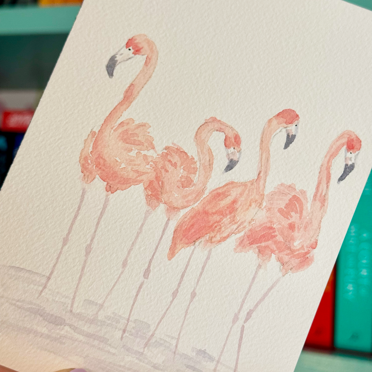 Flowy Flamingos