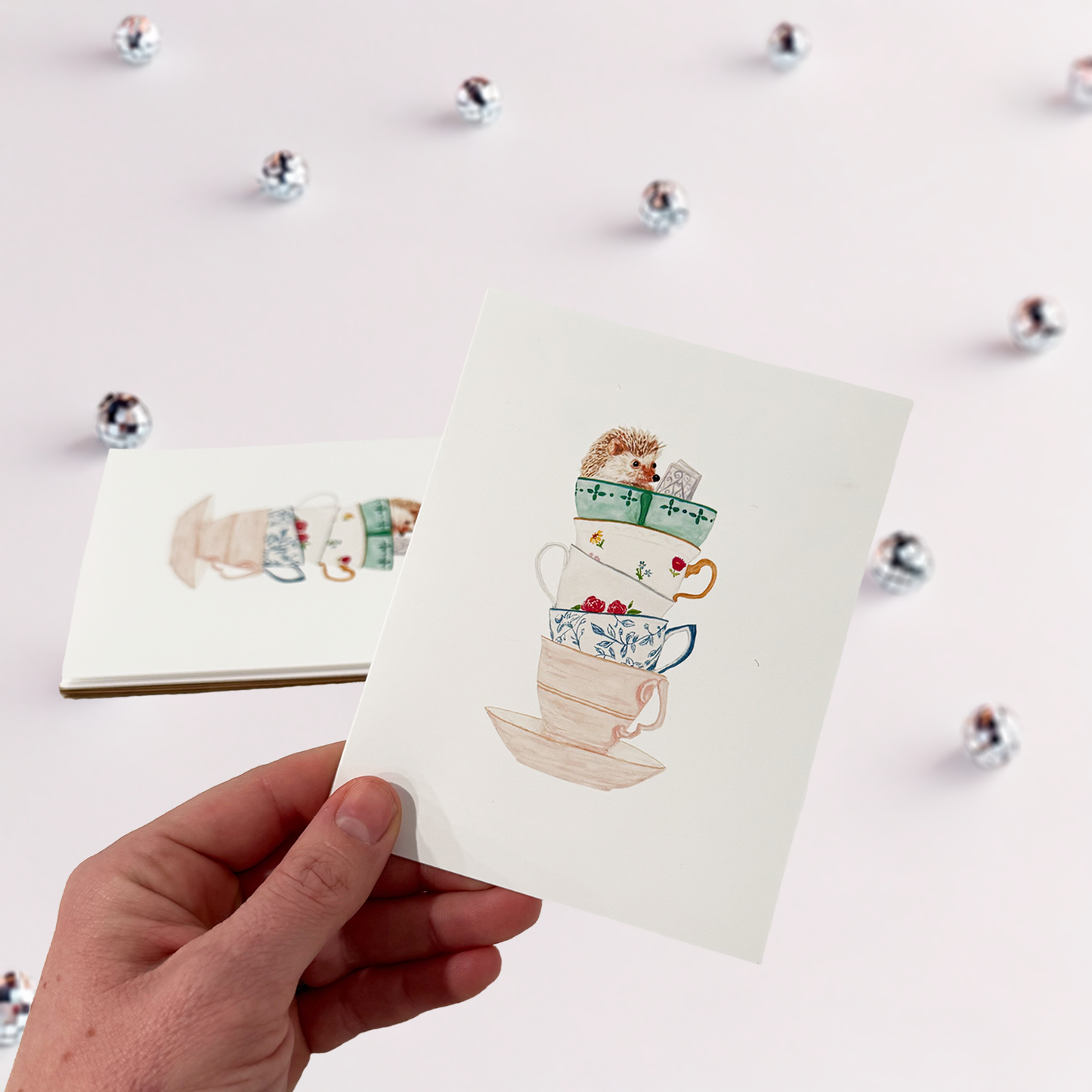 Elegant Hedgehog Notecard Pack