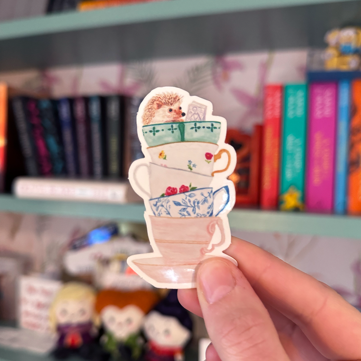 Elegant Hedgehog Vinyl Sticker