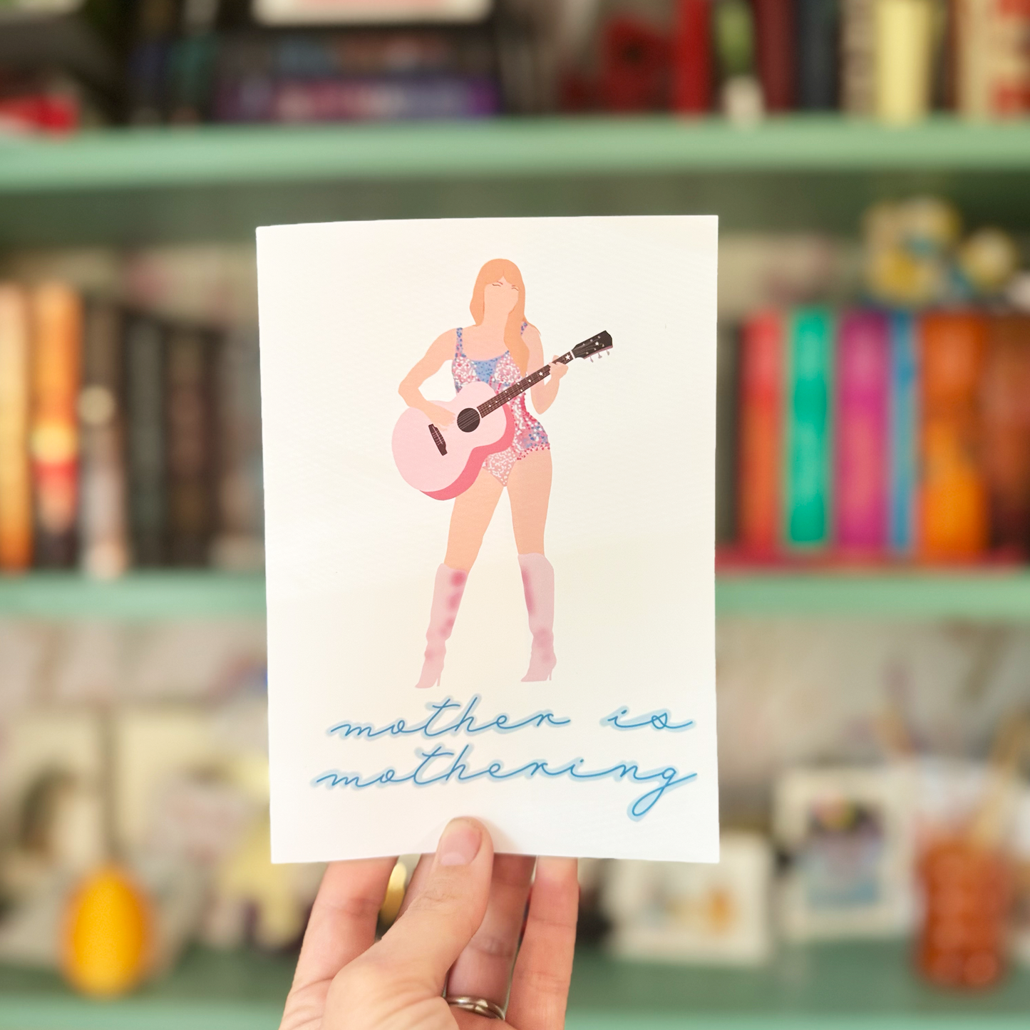 Mother is Mothering Greeting Card