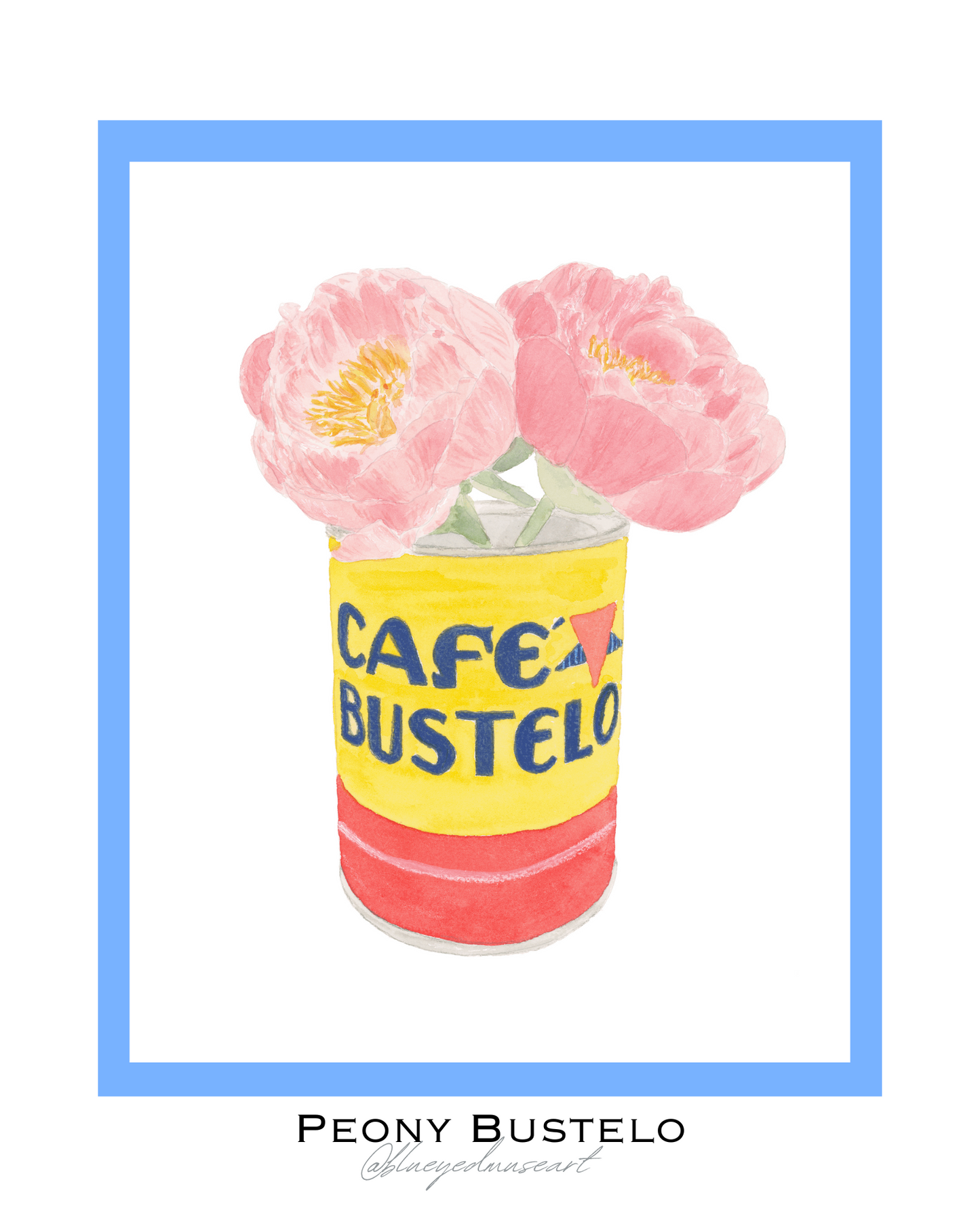 Peony Bustelo Art Print