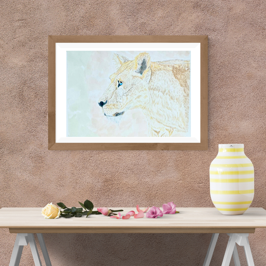 The Lioness Art Print