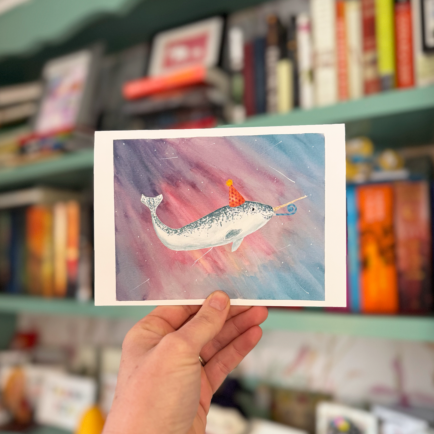 Narwhal Birthday Card