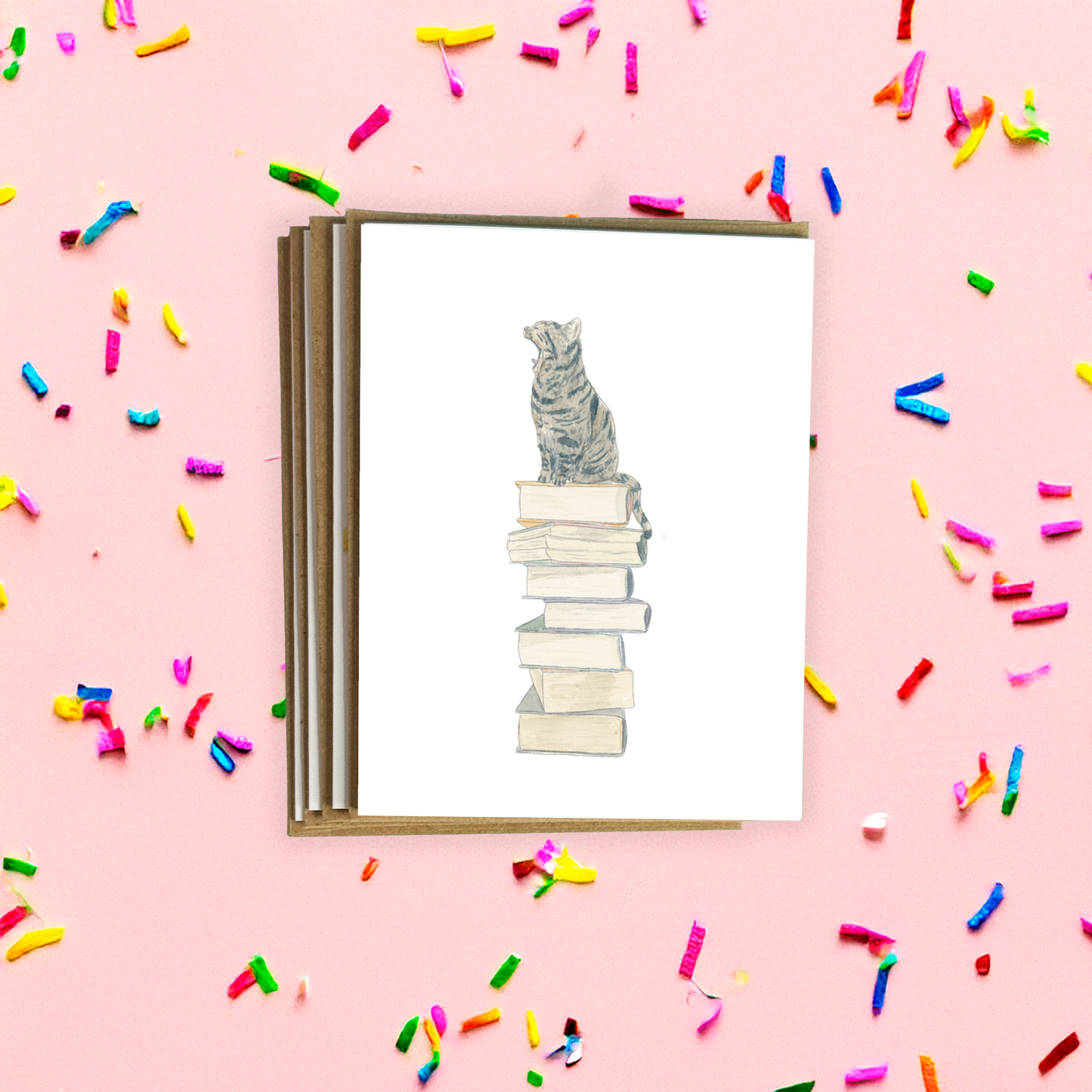 Bookish Cat Notecard Pack