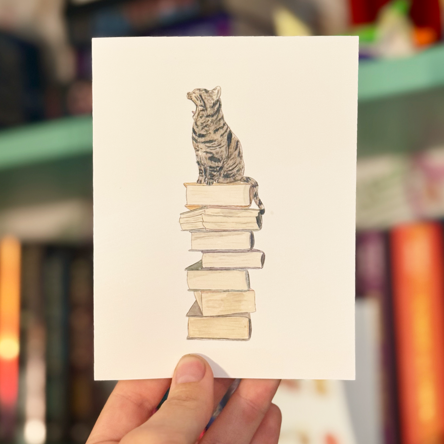 Bookish Cat Notecard Pack