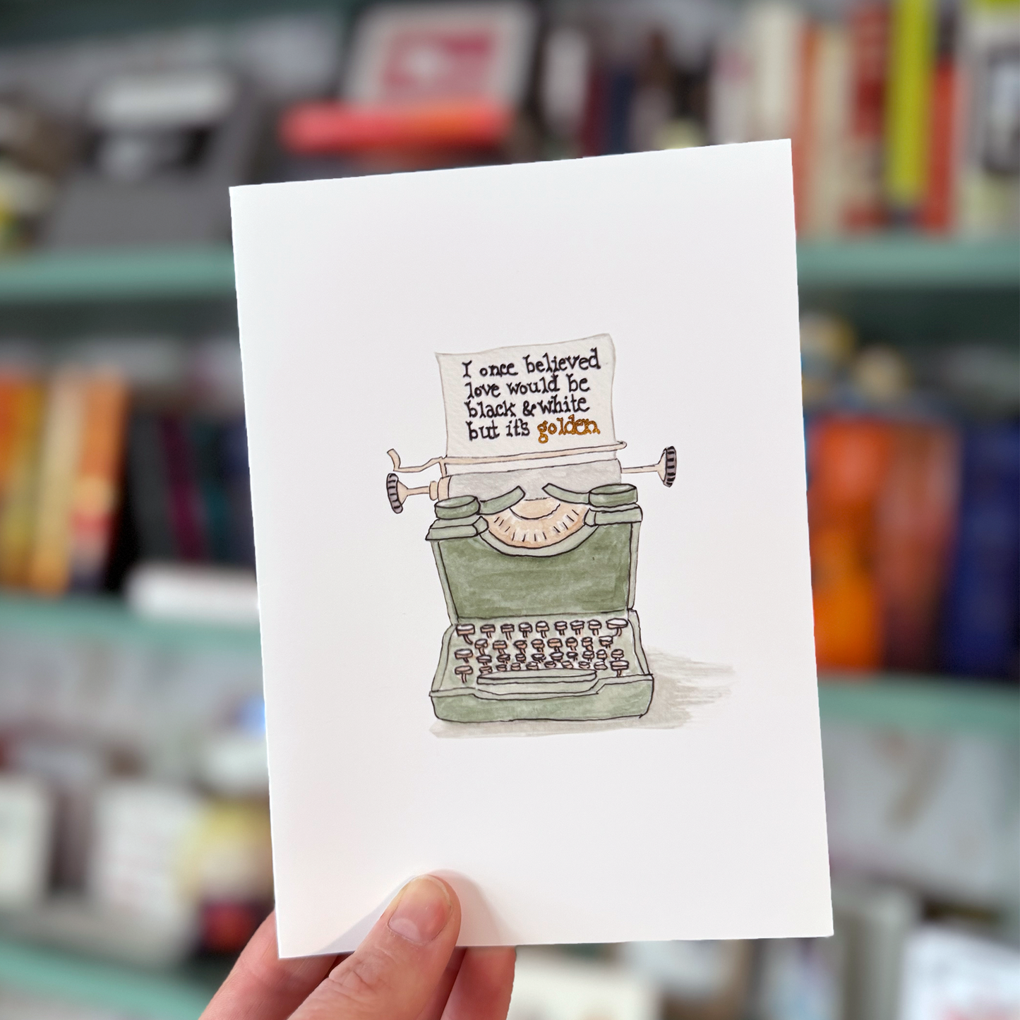 Love is Golden Greeting Card