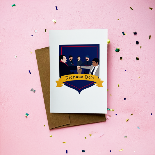Diamond Dogs Greeting Card
