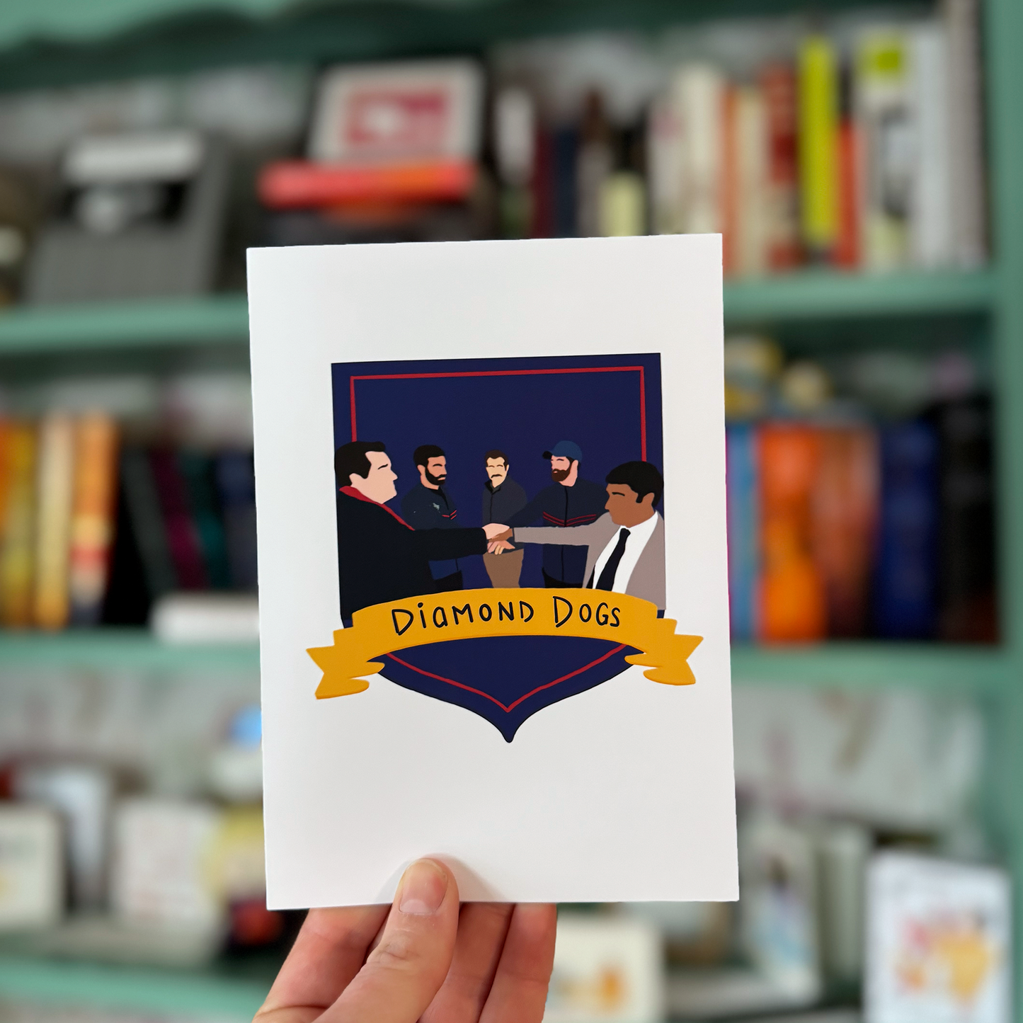 Diamond Dogs Greeting Card
