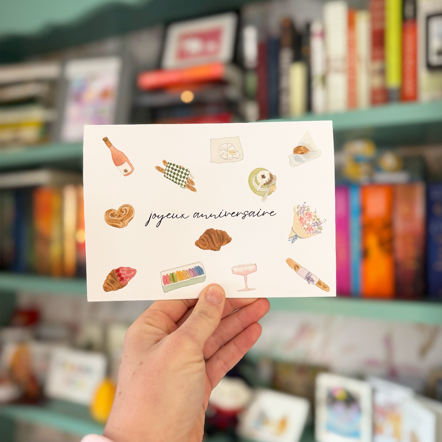 French Charms Birthday Card
