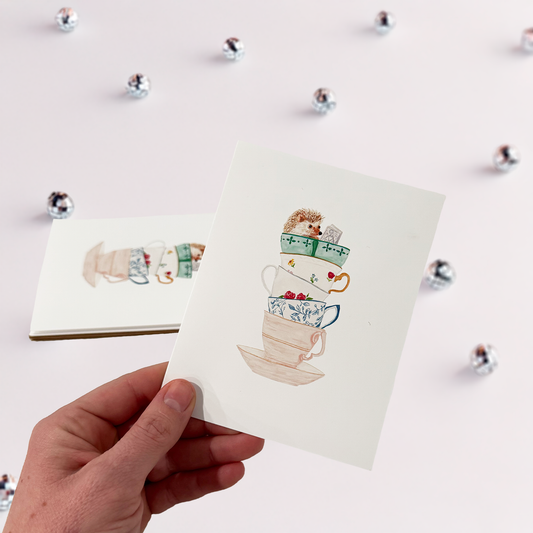 Elegant Hedgehog Notecard Pack
