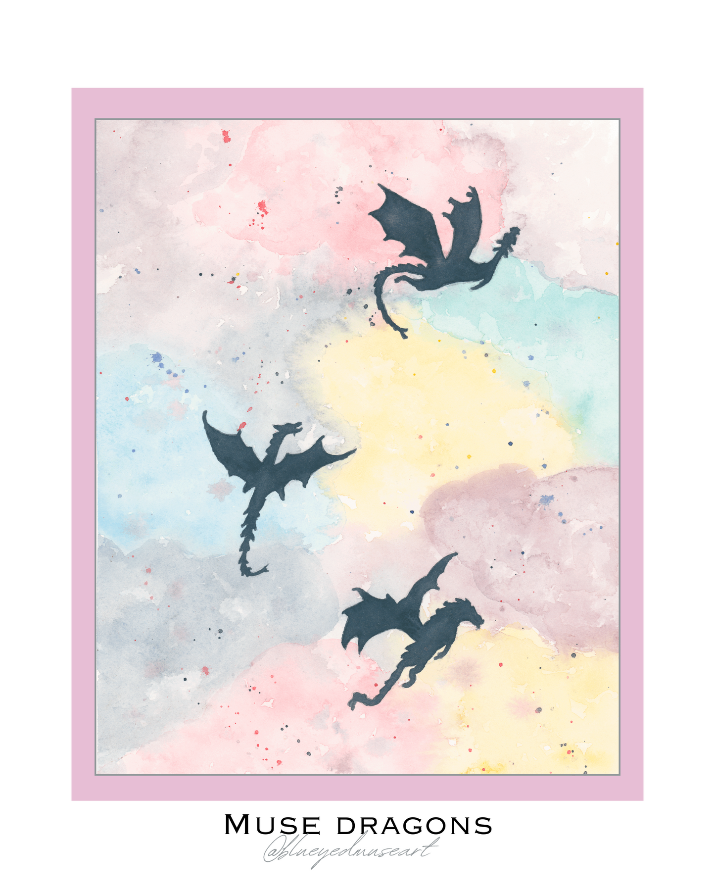 Muse Dragons Art Print