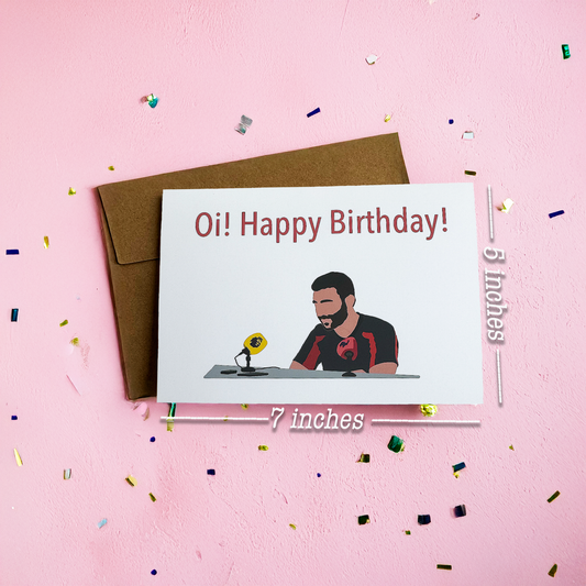 Oi Happy Birthday Greeting Card