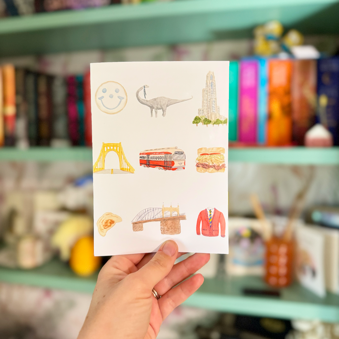 Pittsburgh Charms Greeting Card