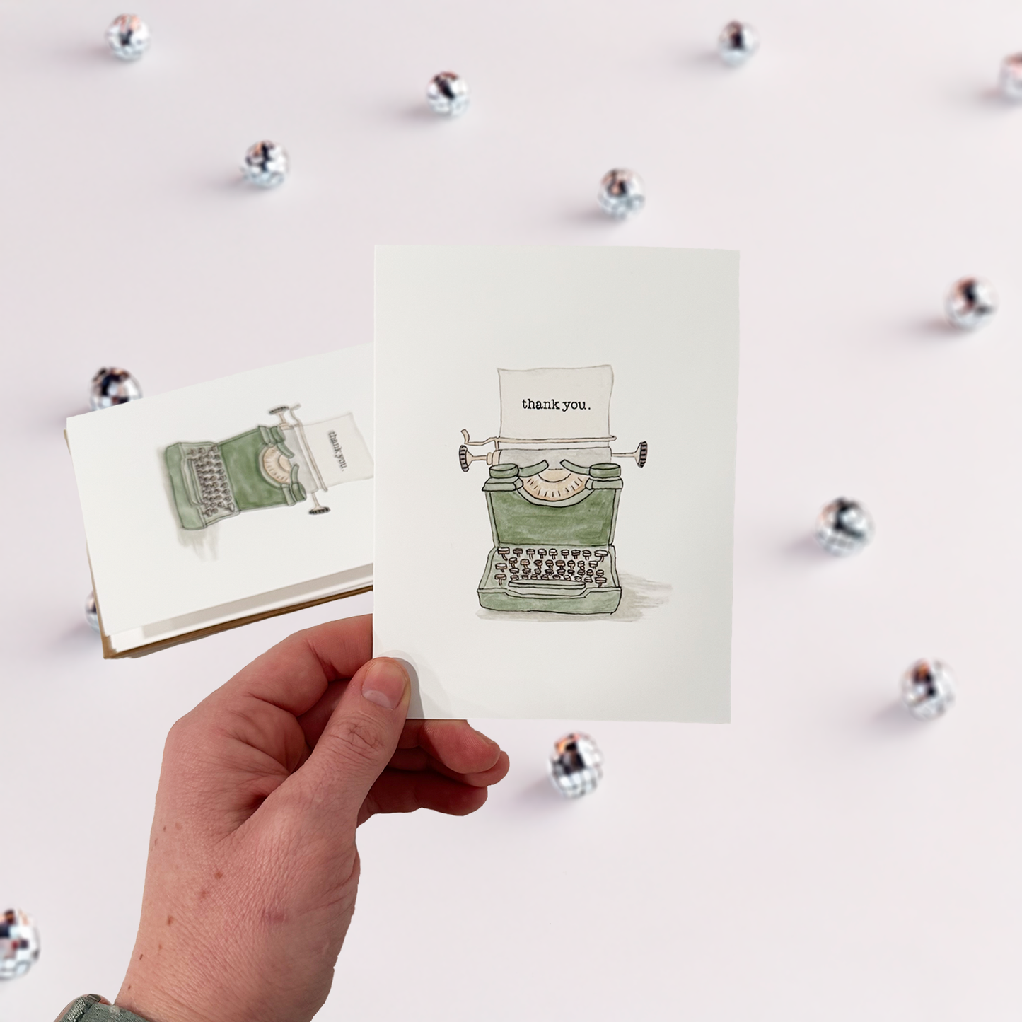 Typewriter Thank You Card Pack